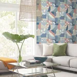 York Wallcoverings Cut Outs - Blue Wallpaper | Buy Online York Wallcoverings Cut Outs wallpaper, color Blue, SKU OI0674