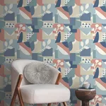 York Wallcoverings Cut Outs - Blue Wallpaper | Buy Online York Wallcoverings Cut Outs wallpaper, color Blue, SKU OI0674