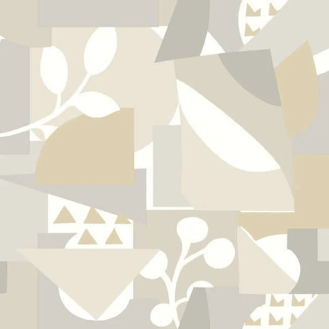 York Wallcoverings Cut Outs wallpaper, color Neutral, SKU OI0672