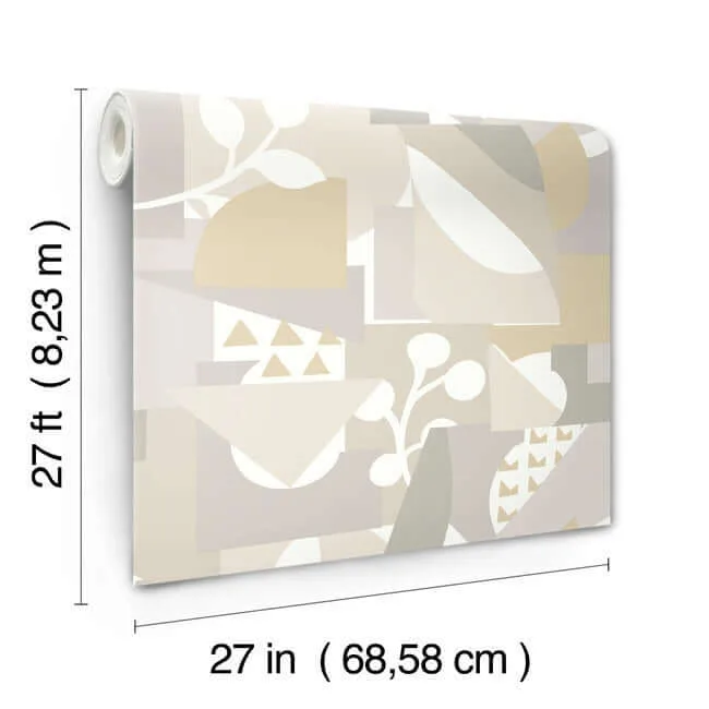 York Wallcoverings Cut Outs - Neutral Wallpaper | Buy Online York Wallcoverings Cut Outs wallpaper, color Neutral, SKU OI0672