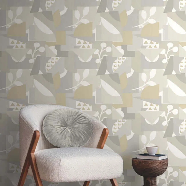 York Wallcoverings Cut Outs - Neutral Wallpaper | Buy Online York Wallcoverings Cut Outs wallpaper, color Neutral, SKU OI0672