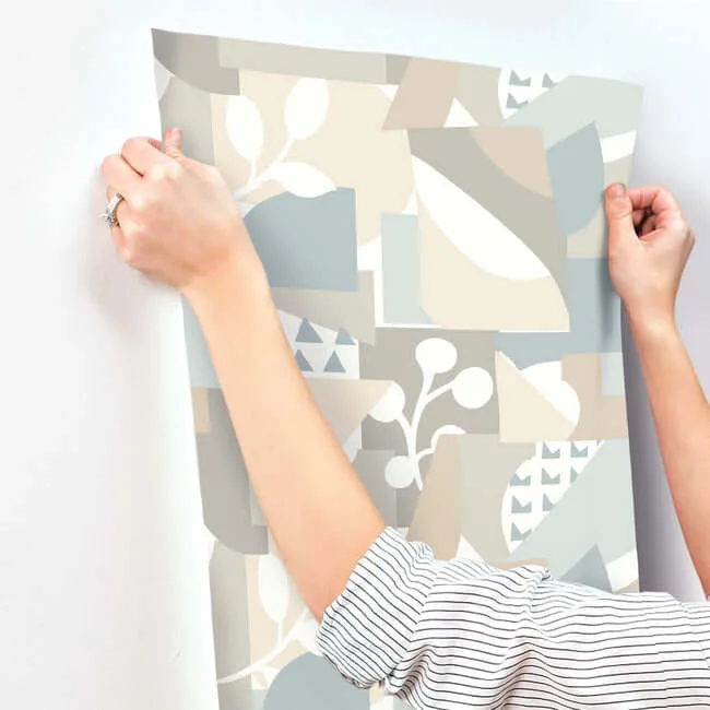 York Wallcoverings Cut Outs wallpaper, color Sky Blue, SKU OI0673
