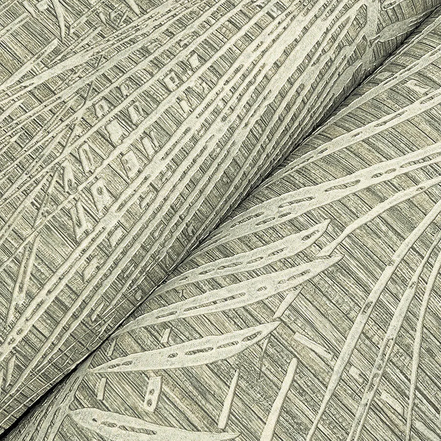 York Wallcoverings Della Palm - Dark Taupe Wallpaper | Buy Online York Wallcoverings Della Palm wallpaper, color Dark Taupe, SKU SI50612