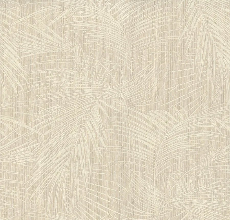 York Wallcoverings Della Palm wallpaper, color Shell, SKU SI50611