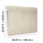 York Wallcoverings Della Palm - Shell Wallpaper | Buy Online York Wallcoverings Della Palm wallpaper, color Shell, SKU SI50611