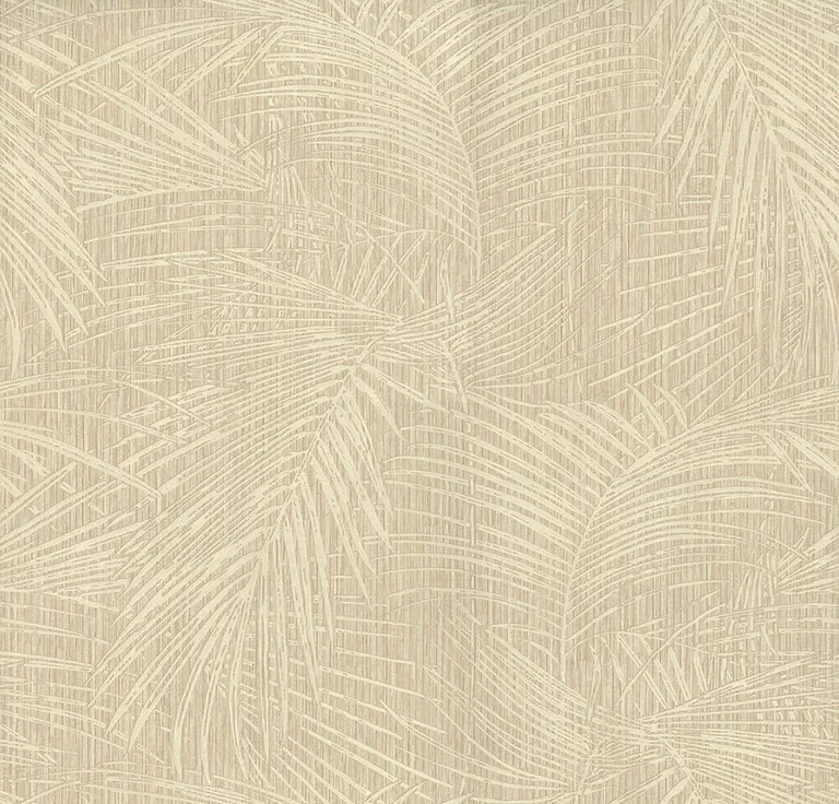 York Wallcoverings Della Palm wallpaper, color Wheat, SKU SI50614