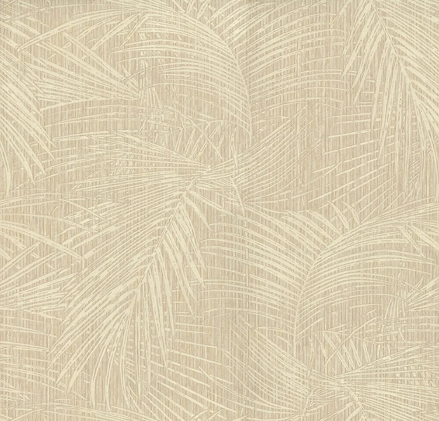 York Wallcoverings Della Palm wallpaper, color Wheat, SKU SI50614