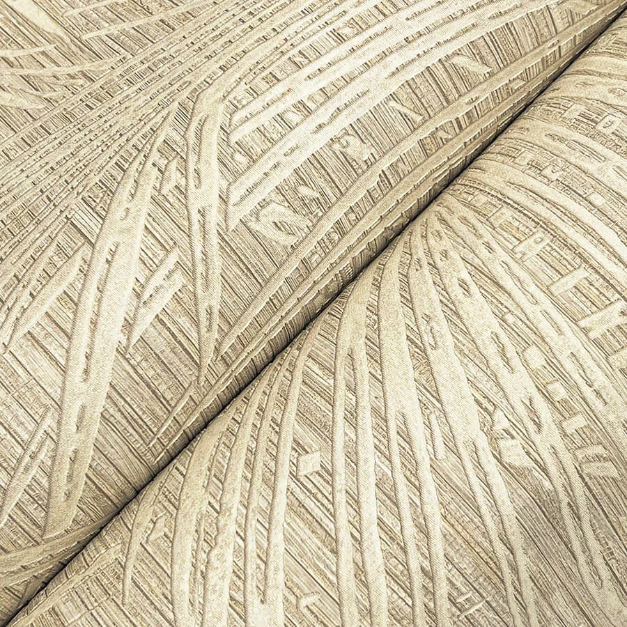 York Wallcoverings Della Palm wallpaper, color Wheat, SKU SI50614