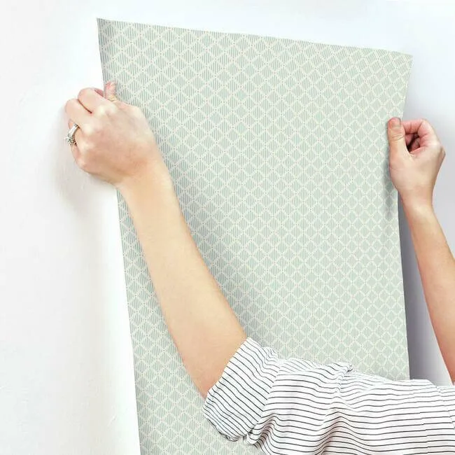 York Wallcoverings Diamond Gate - Blue & Taupe Wallpaper | Buy Online York Wallcoverings Diamond Gate wallpaper, color Blue & Taupe, SKU GR6001