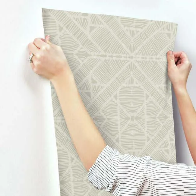 York Wallcoverings Diamond Macrame wallpaper, color Taupe, SKU TC2703