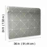 York Wallcoverings Dazzling Diamond Sisal Grasscloth wallpaper, color Grey, SKU GM7506