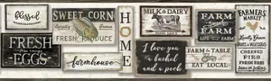 York Wallcoverings Farm to Table wallpaper, color Black, SKU LG1360BD
