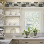 York Wallcoverings Farm to Table - Black Wallpaper | Buy Online York Wallcoverings Farm to Table wallpaper, color Black, SKU LG1360BD