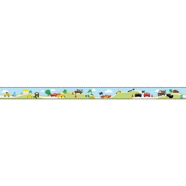 York Wallcoverings Disney & Pixar Cars wallpaper, color Light Blue, SKU DI0919BD