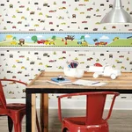 York Wallcoverings Disney & Pixar Cars wallpaper, color Light Blue, SKU DI0919BD