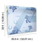 York Wallcoverings Disney & Pixar Toy Story 4 Retro wallpaper, color Blue, SKU DI0925
