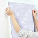 York Wallcoverings Disney Frozen 2 Snowflake wallpaper, color Purple, SKU DI0961