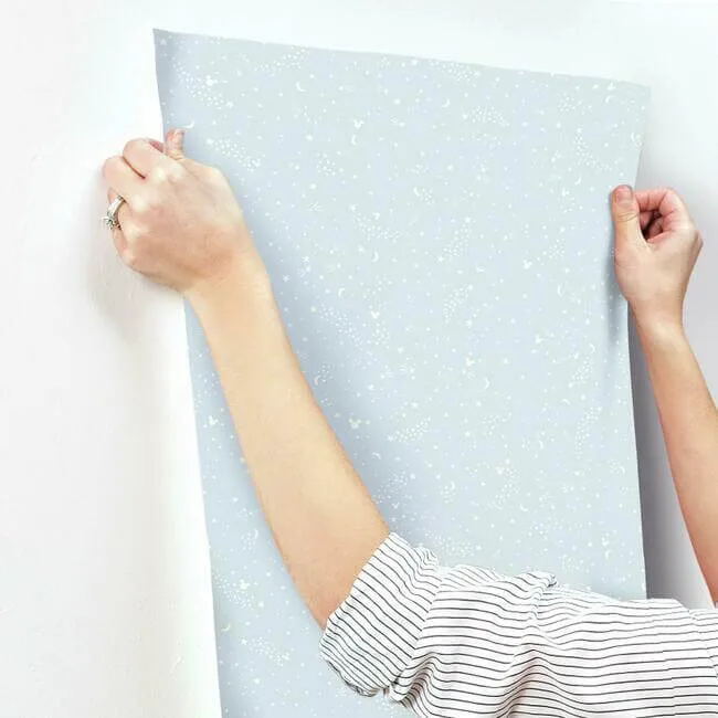 York Wallcoverings Disney Mickey Mouse Star wallpaper, color Blue, SKU DI0985