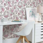 York Wallcoverings Disney Princess Royal Floral - Magenta Wallpaper | Buy Online York Wallcoverings Disney Princess Royal Floral wallpaper, color Magenta, SKU DI0965