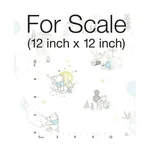 York Wallcoverings Disney Winnie the Pooh Playmates wallpaper, color Yellow, SKU DI0982