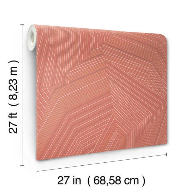 York Wallcoverings Dotted Maze - Desert Red Wallpaper | Buy Online York Wallcoverings Dotted Maze wallpaper, color Desert Red, SKU OI0611