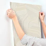 York Wallcoverings Dotted Maze - Taupe Wallpaper | Buy Online York Wallcoverings Dotted Maze wallpaper, color Taupe, SKU OI0612