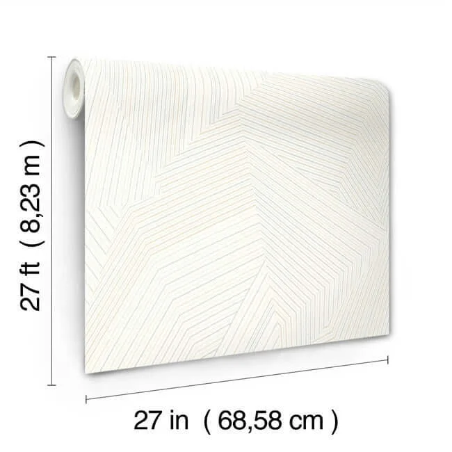 York Wallcoverings Dotted Maze wallpaper, color White, SKU OI0615