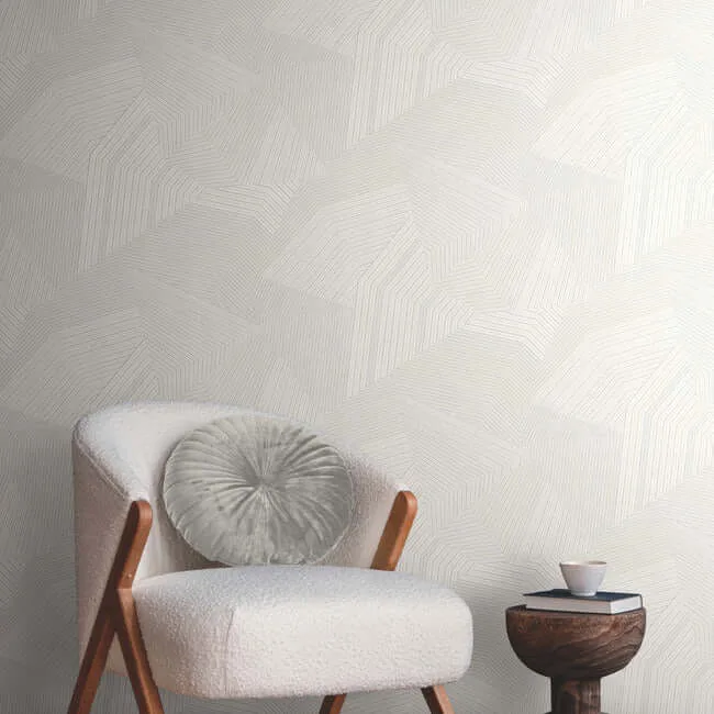 York Wallcoverings Dotted Maze - White Wallpaper | Buy Online York Wallcoverings Dotted Maze wallpaper, color White, SKU OI0615