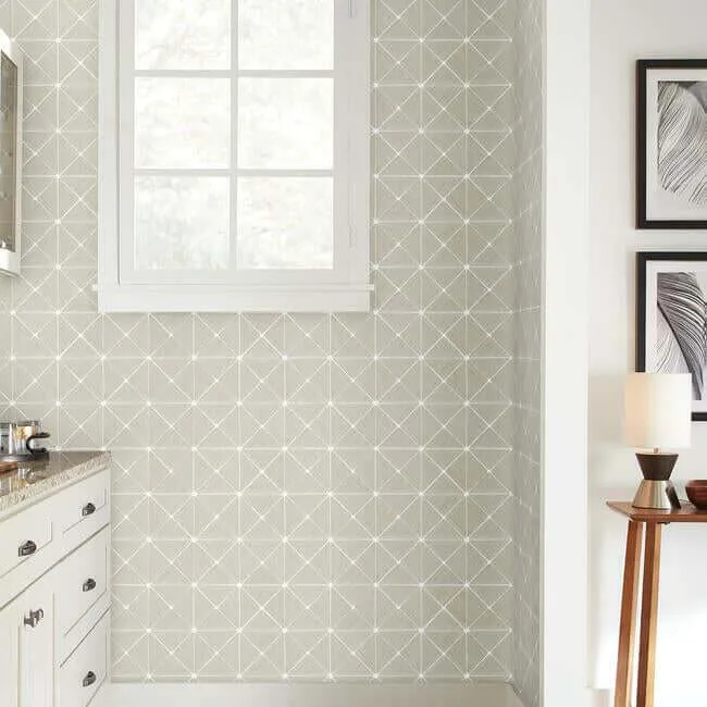 York Wallcoverings Double Diamonds - Off White Wallpaper | Buy Online York Wallcoverings Double Diamonds wallpaper, color Off White, SKU PSW1072RL