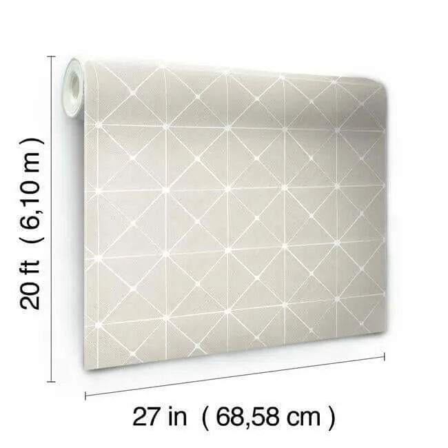 York Wallcoverings Double Diamonds - Off White Wallpaper | Buy Online York Wallcoverings Double Diamonds wallpaper, color Off White, SKU PSW1072RL
