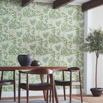 York Wallcoverings Eden Retreat wallpaper, color Green & Gold, SKU MN1840
