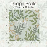 York Wallcoverings Eden Retreat wallpaper, color Green & Gold, SKU MN1840