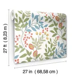 York Wallcoverings Eden Retreat - White & Multi Wallpaper | Buy Online York Wallcoverings Eden Retreat wallpaper, color White & Multi, SKU MN1841