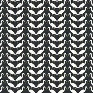York Wallcoverings Elegant Birds wallpaper, color Black & Gold Metallic, SKU PSW1345RL
