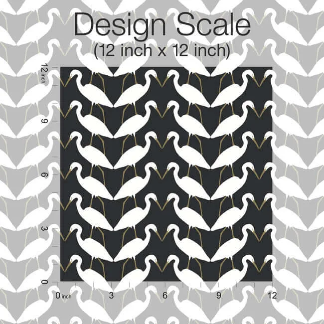 York Wallcoverings Elegant Birds wallpaper, color Black & Gold Metallic, SKU PSW1345RL