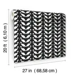 York Wallcoverings Elegant Birds wallpaper, color Black & Gold Metallic, SKU PSW1345RL