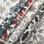 York Wallcoverings Encaustic Tile - Black Wallpaper | Buy Online York Wallcoverings Encaustic Tile wallpaper, color Black, SKU PSW1303RL