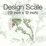 York Wallcoverings Enchanted Fern wallpaper, color Green & Red, SKU GR5993
