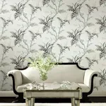 York Wallcoverings Enchanted Fern - Grey & Beige Wallpaper | Buy Online York Wallcoverings Enchanted Fern wallpaper, color Grey & Beige, SKU GR5995