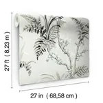 York Wallcoverings Enchanted Fern - Grey & Beige Wallpaper | Buy Online York Wallcoverings Enchanted Fern wallpaper, color Grey & Beige, SKU GR5995