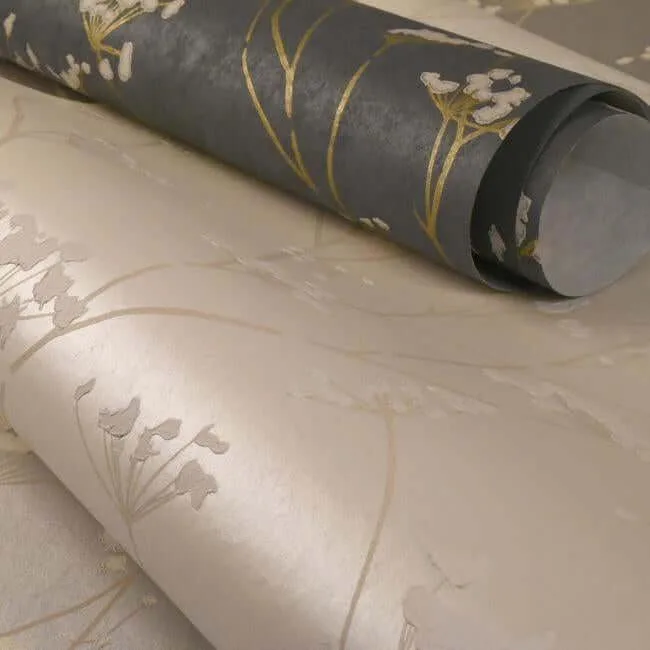 York Wallcoverings Enchanted wallpaper, color Silver, SKU DN3711