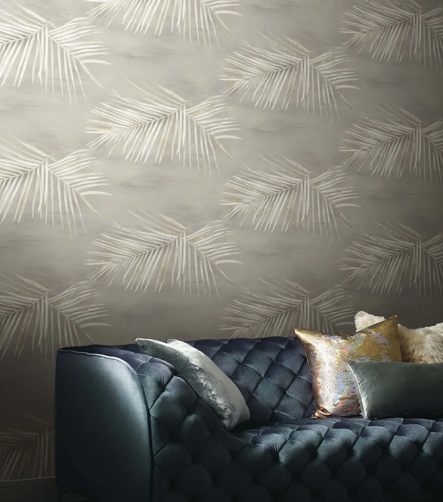 York Wallcoverings Endless Summer wallpaper, color Taupe, SKU PSW1555RL