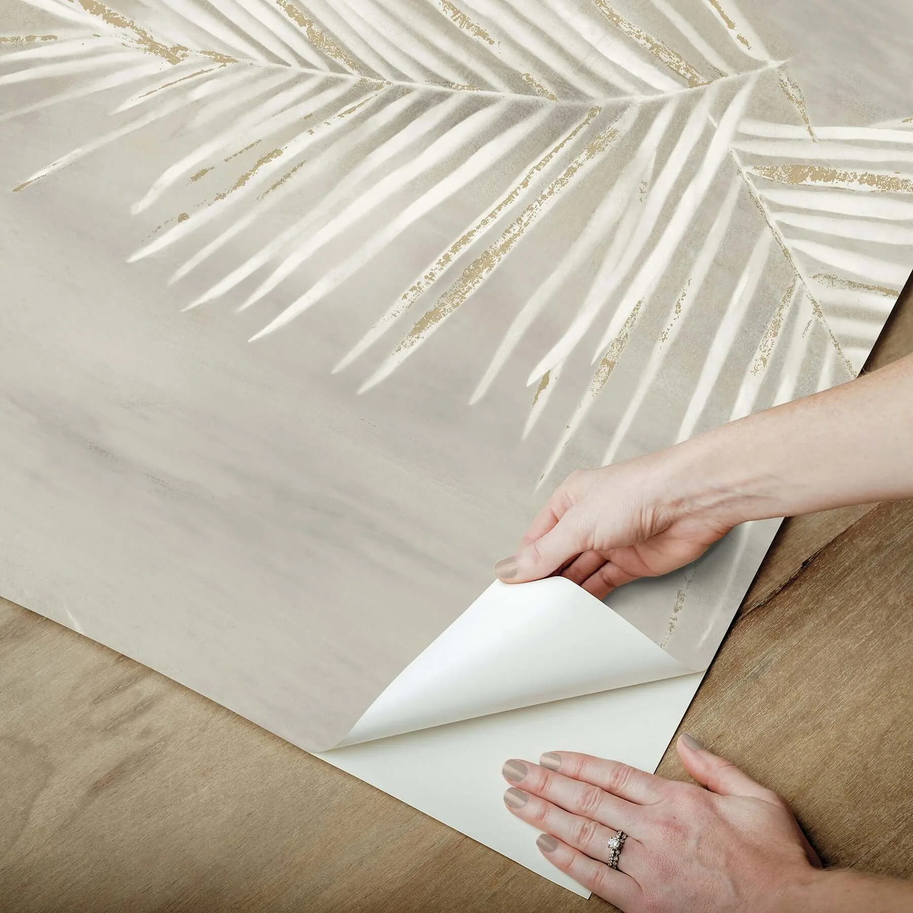 York Wallcoverings Endless Summer wallpaper, color Taupe, SKU PSW1555RL