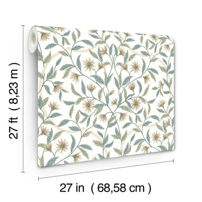 York Wallcoverings Jasmine wallpaper, color Jasmine, SKU GO8253