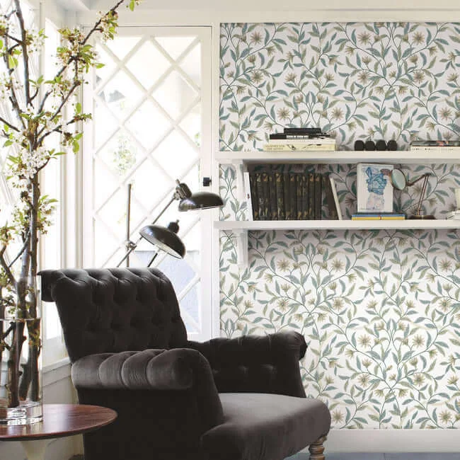 York Wallcoverings Jasmine wallpaper, color Jasmine, SKU GO8253