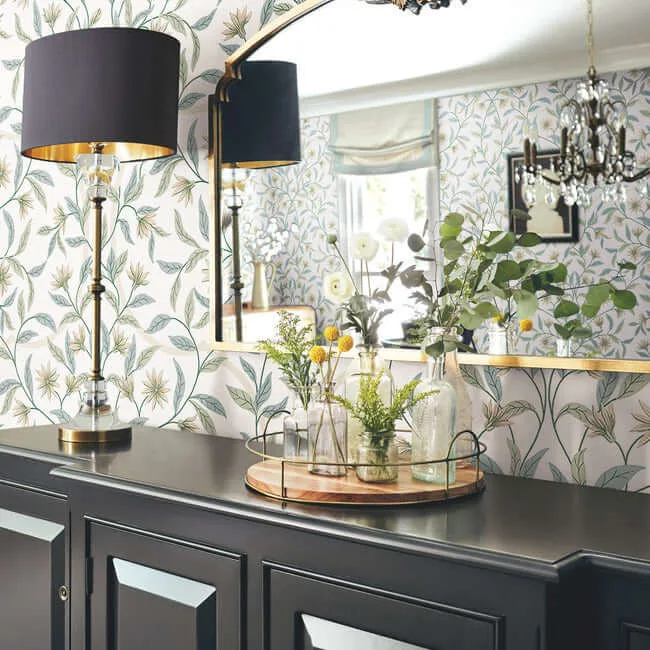 York Wallcoverings Jasmine wallpaper, color Jasmine, SKU GO8253