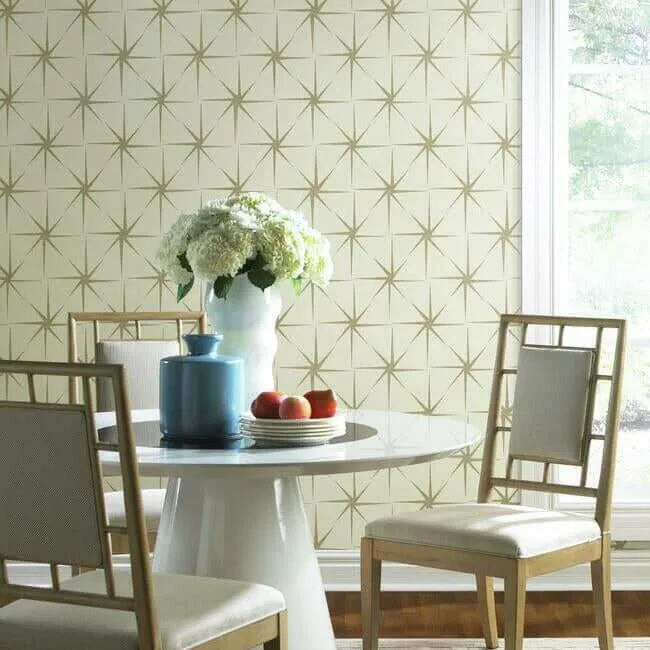York Wallcoverings Evening Star - Cream Wallpaper | Buy Online York Wallcoverings Evening Star wallpaper, color Cream, SKU GR5944