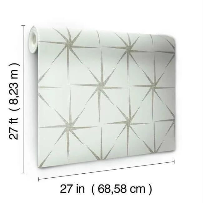 York Wallcoverings Evening Star wallpaper, color Silver, SKU GR5943