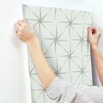 York Wallcoverings Evening Star wallpaper, color Silver, SKU GR5943