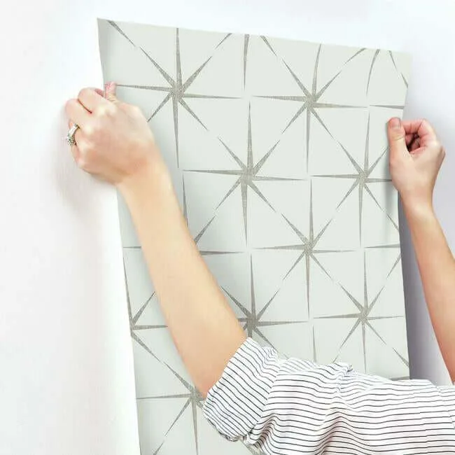 York Wallcoverings Evening Star wallpaper, color Silver, SKU GR5943